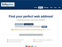 Tablet Screenshot of opensrs.infoplex.com